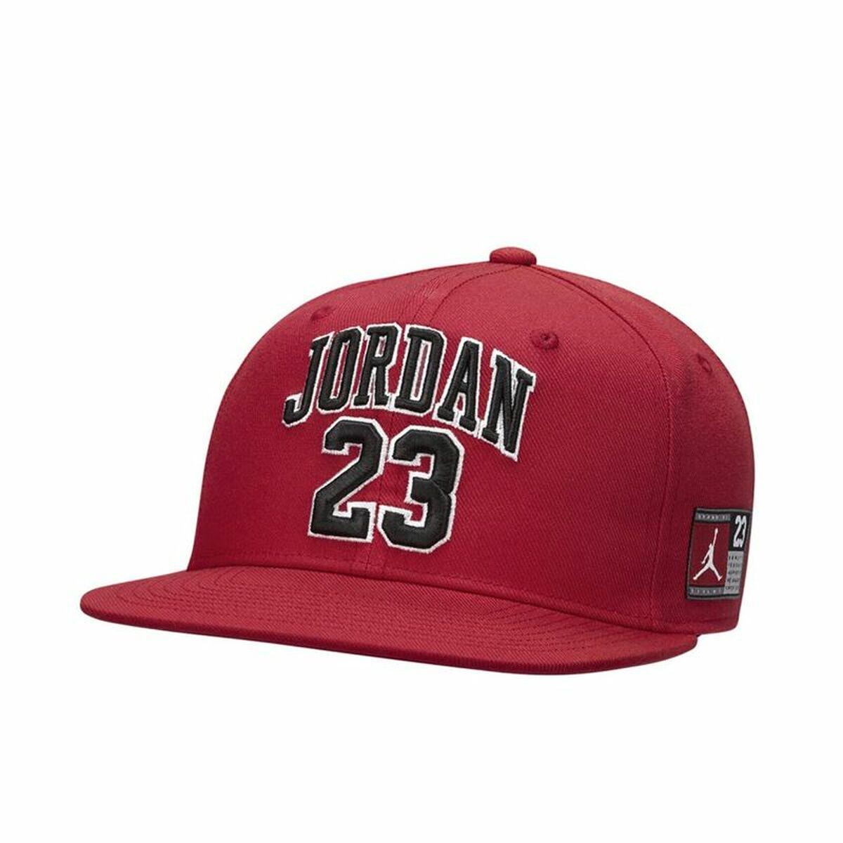Jordan børnekasket - Jersey Flat Brim, rød, onesize
