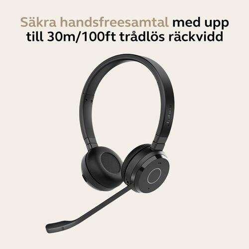 Hovedtelefoner med mikrofon Jabra Sort