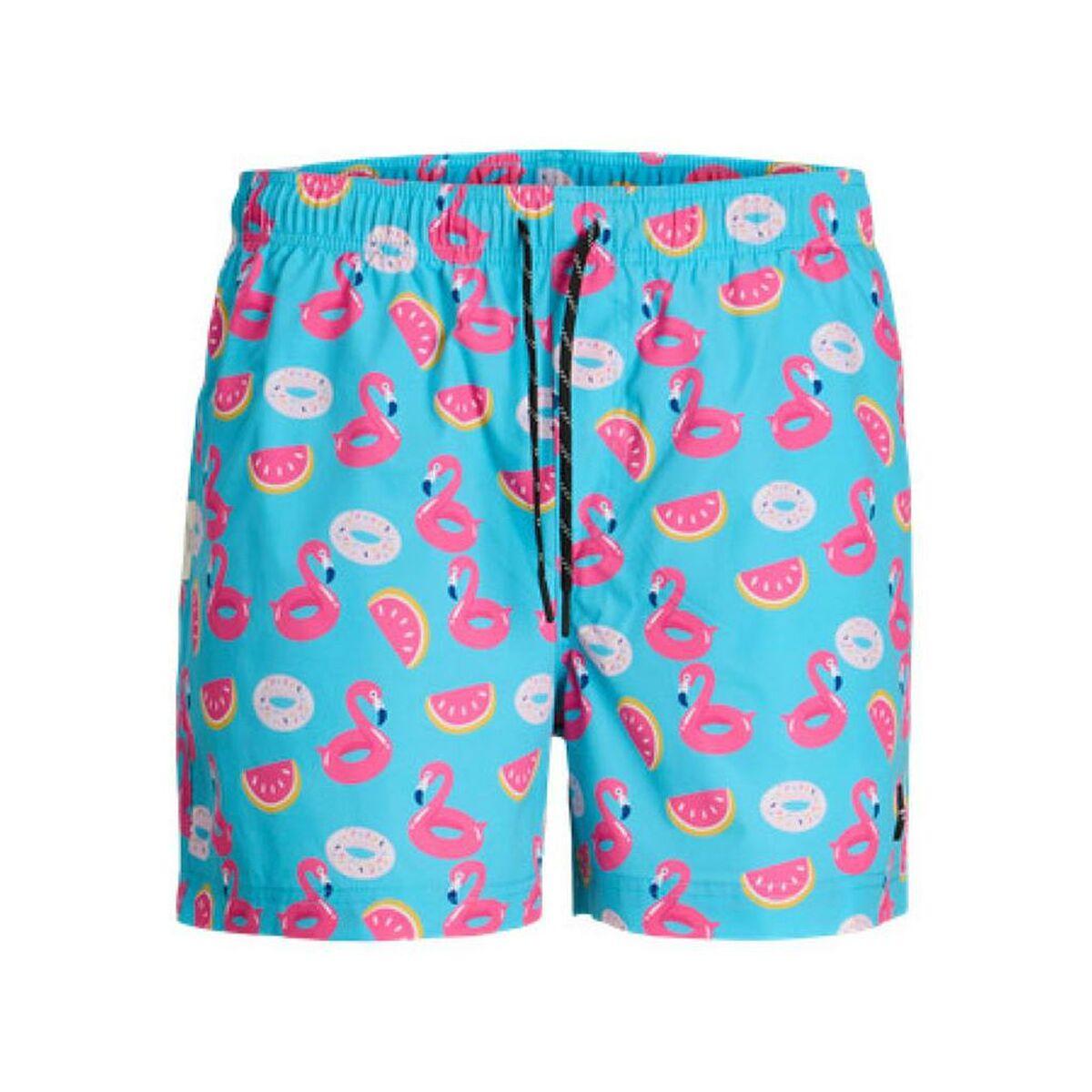 Jack & Jones badebukser JPSTMAUI JJSWIM NOVELTY AOP - Blå (S)