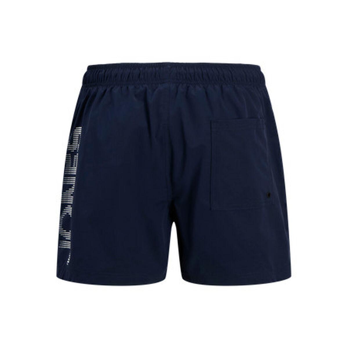 Jack & Jones JPSTMAUI JJSWIM SPLICE LOGO badebukser, marineblå - M