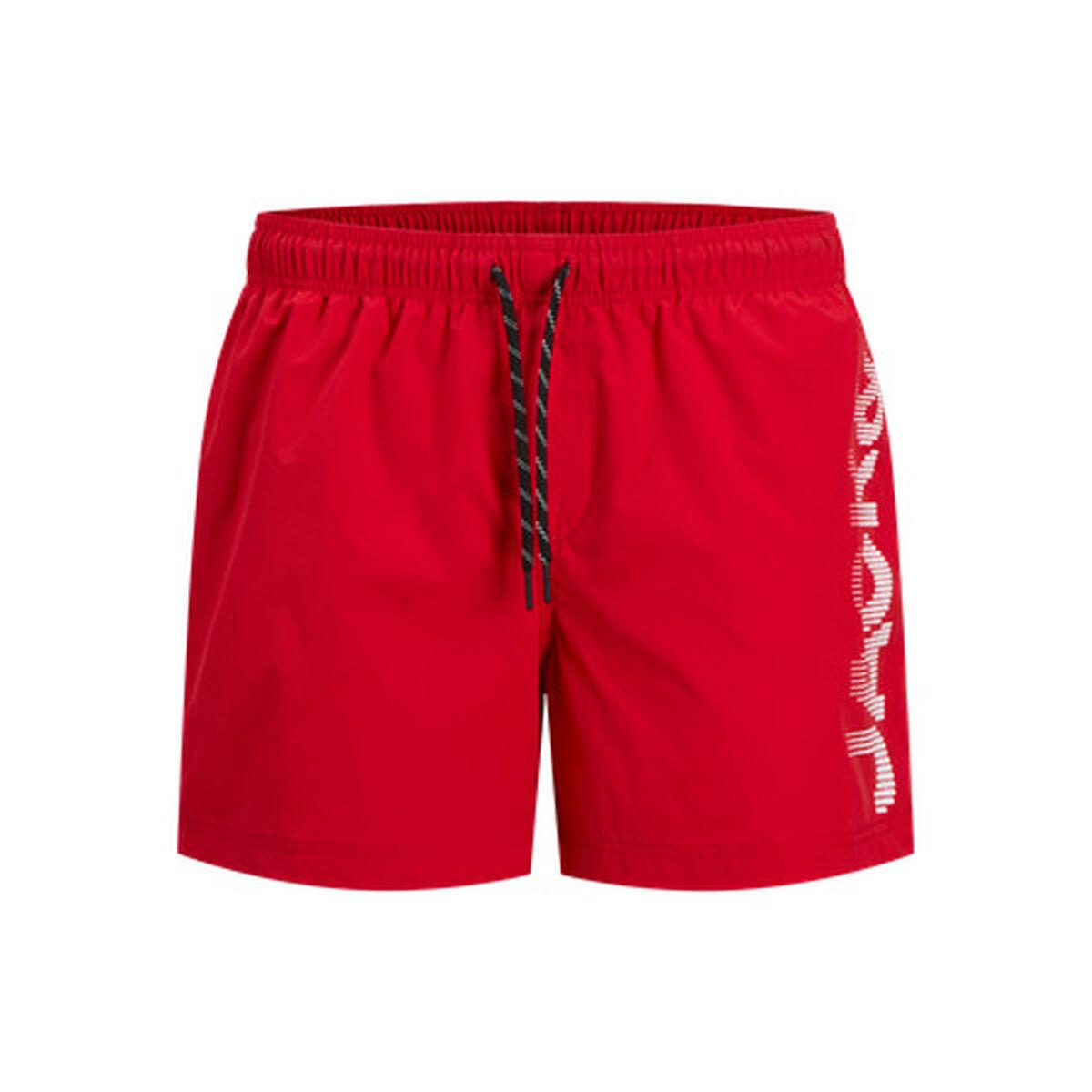 Jack & Jones JPSTMAUI JJSWIM SPLICE LOGO badebukser - Rød, XL
