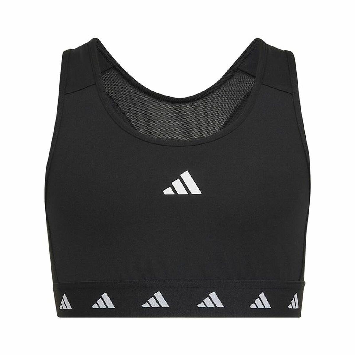 Adidas TechFit Power sports-bh - sort (7-8 år) billede