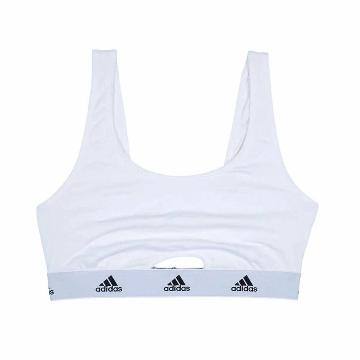 Adidas Sports-BH Active Comfort Cotton - Hvid (XS)