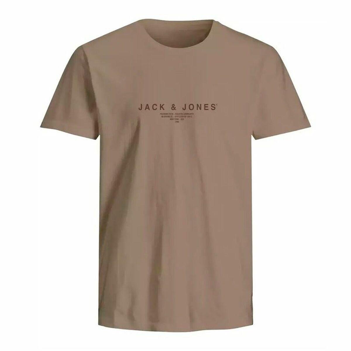 Jack & Jones kortærmet T-shirt til mænd - lys brun, L