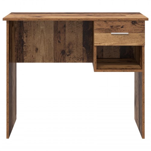 Skrivebord med Opbevaring Gammelt Træ 90x49.5x75 cm Konstrueret træ