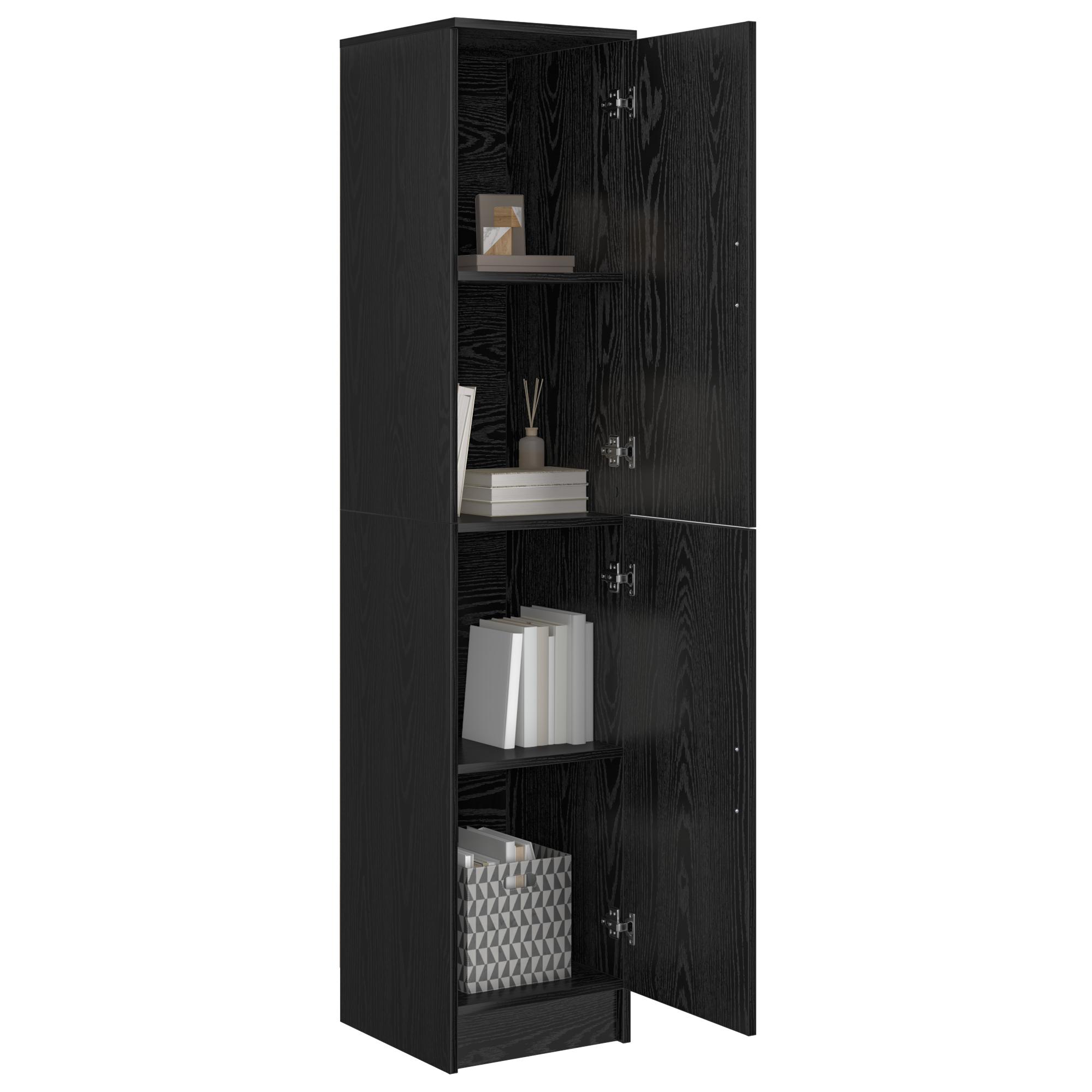 Højskab Sort eg 35 x 39 x 168 cm Konstrueret træ