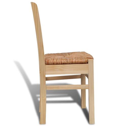 Spisebordsstole 6 stk. fyrretræ