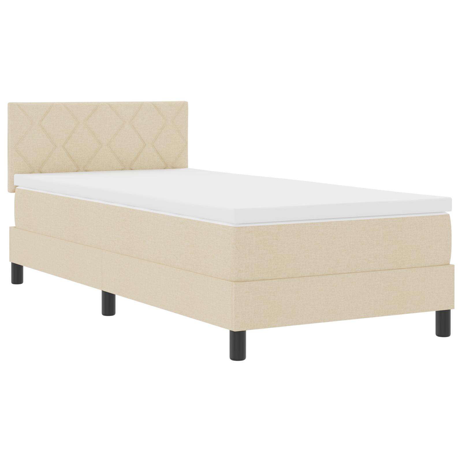 Boxmadras Med Topmadras Med Madras Creme 100 X 200 Cm Stof
