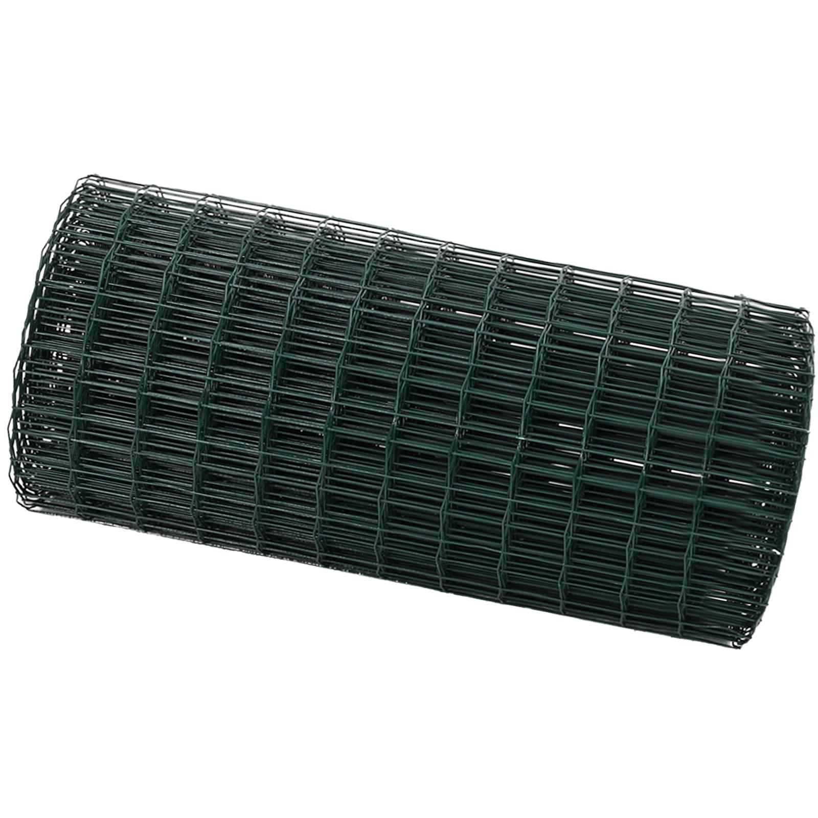Euro hegn grøn 0,6 × 25 m - PVC-belagt jernnet