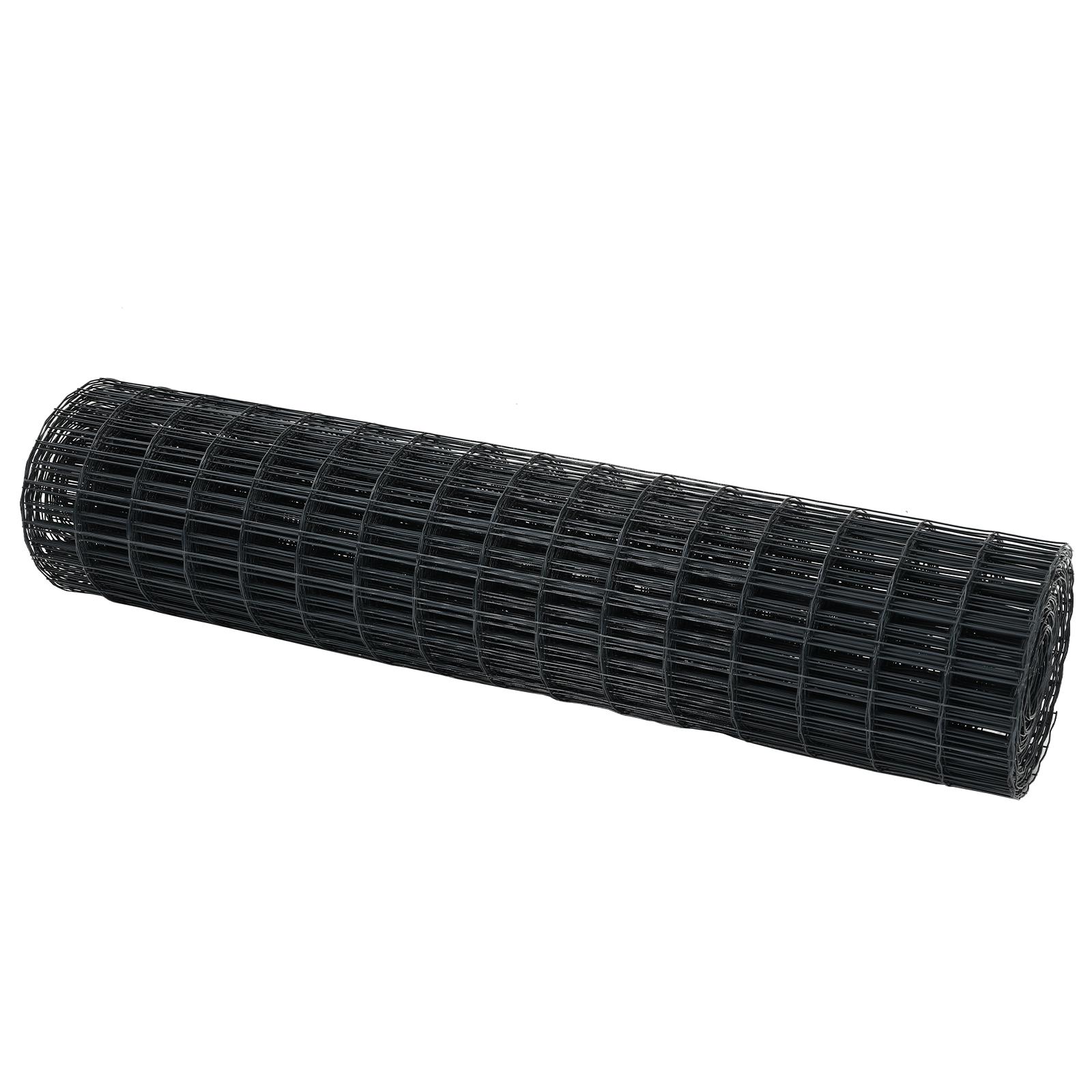 Euro hegn grå 1,4 × 10 m - PVC-belagt jern