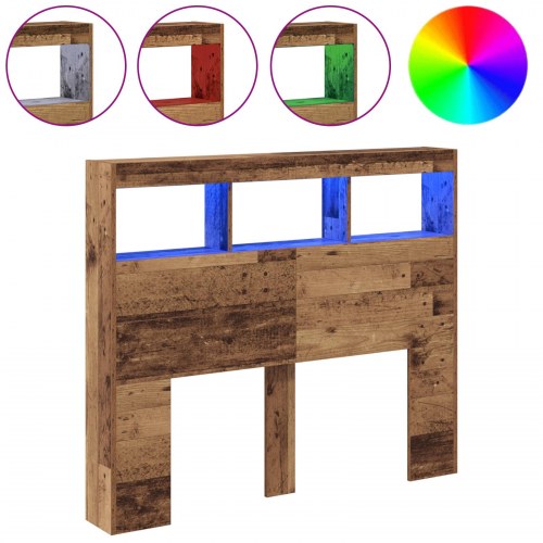 Sengegavl Gammel Træ Massivt Genbrugstræ 120 x 17 x 102 cm