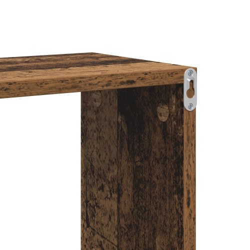 Væghylde gammelt træ 100x20x53 cm konstrueret træ