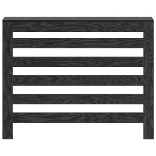 Radiator Cover Sort Eg 104x20x82 cm Træ
