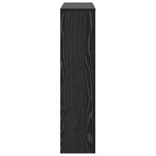 Radiator Cover Sort Eg 104x20x82 cm Træ