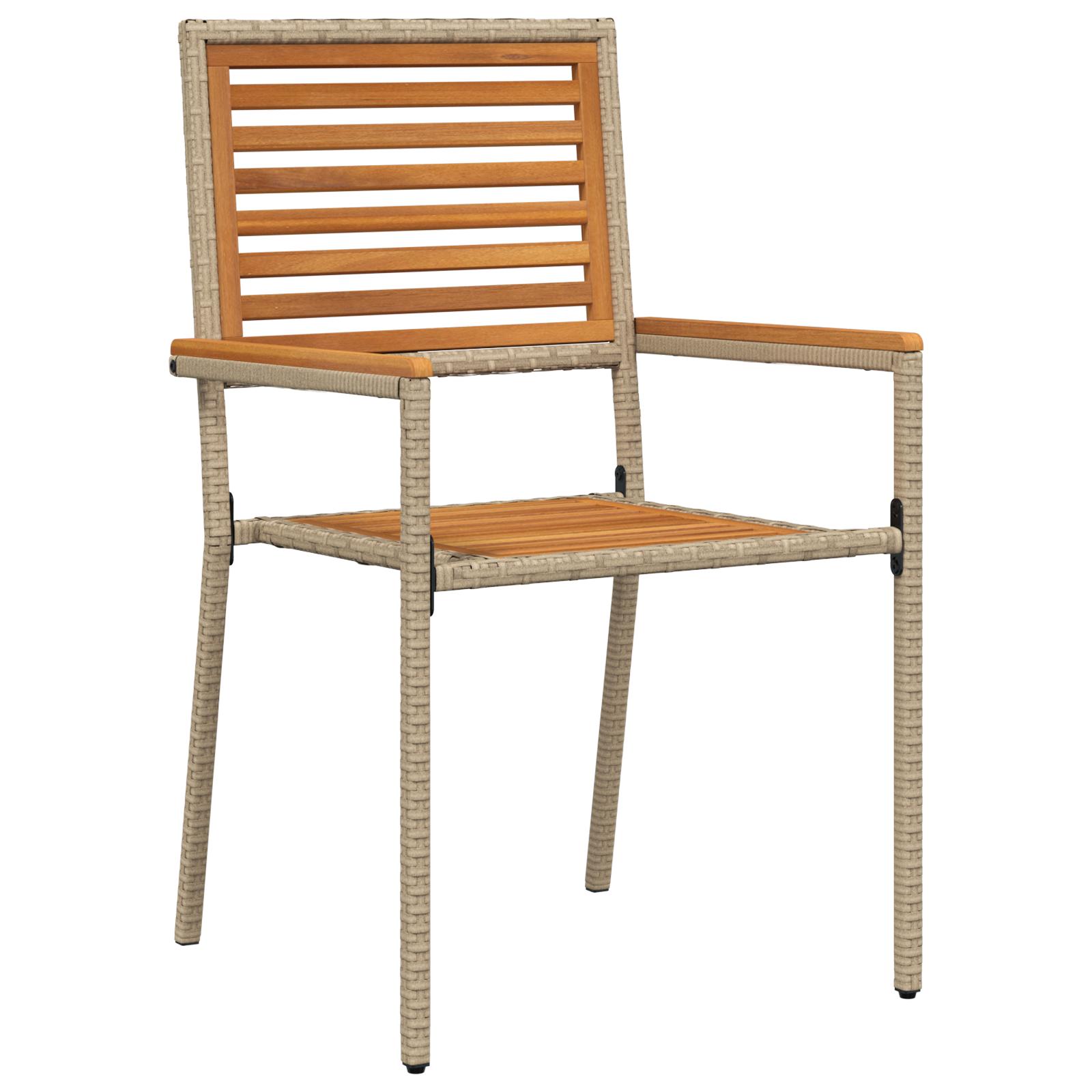 Have Spisebordssæt 7 stk Beige og Brun 200 x 80 x 75 cm
