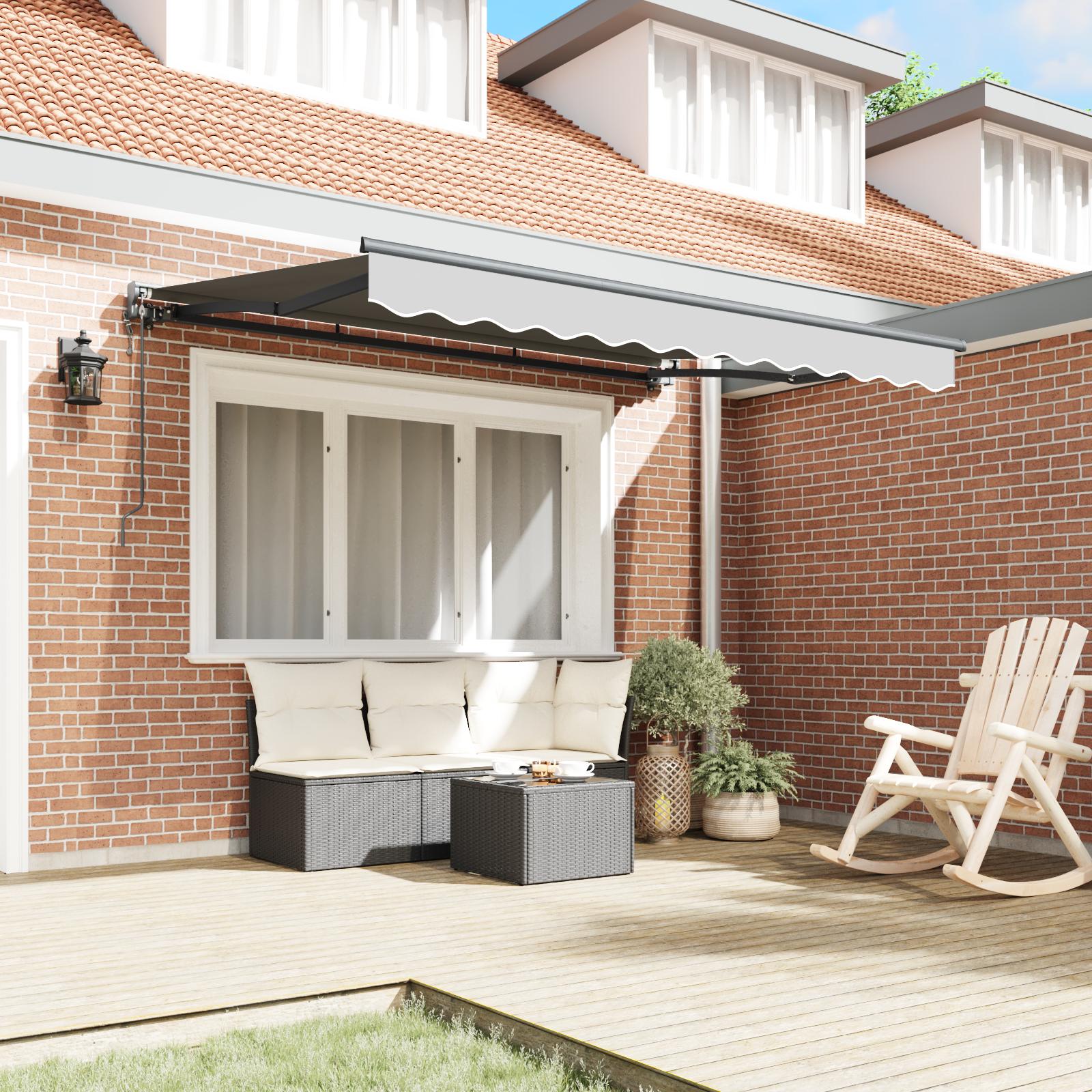 Markiseramme Antracit 3.5 x 2 m Metal