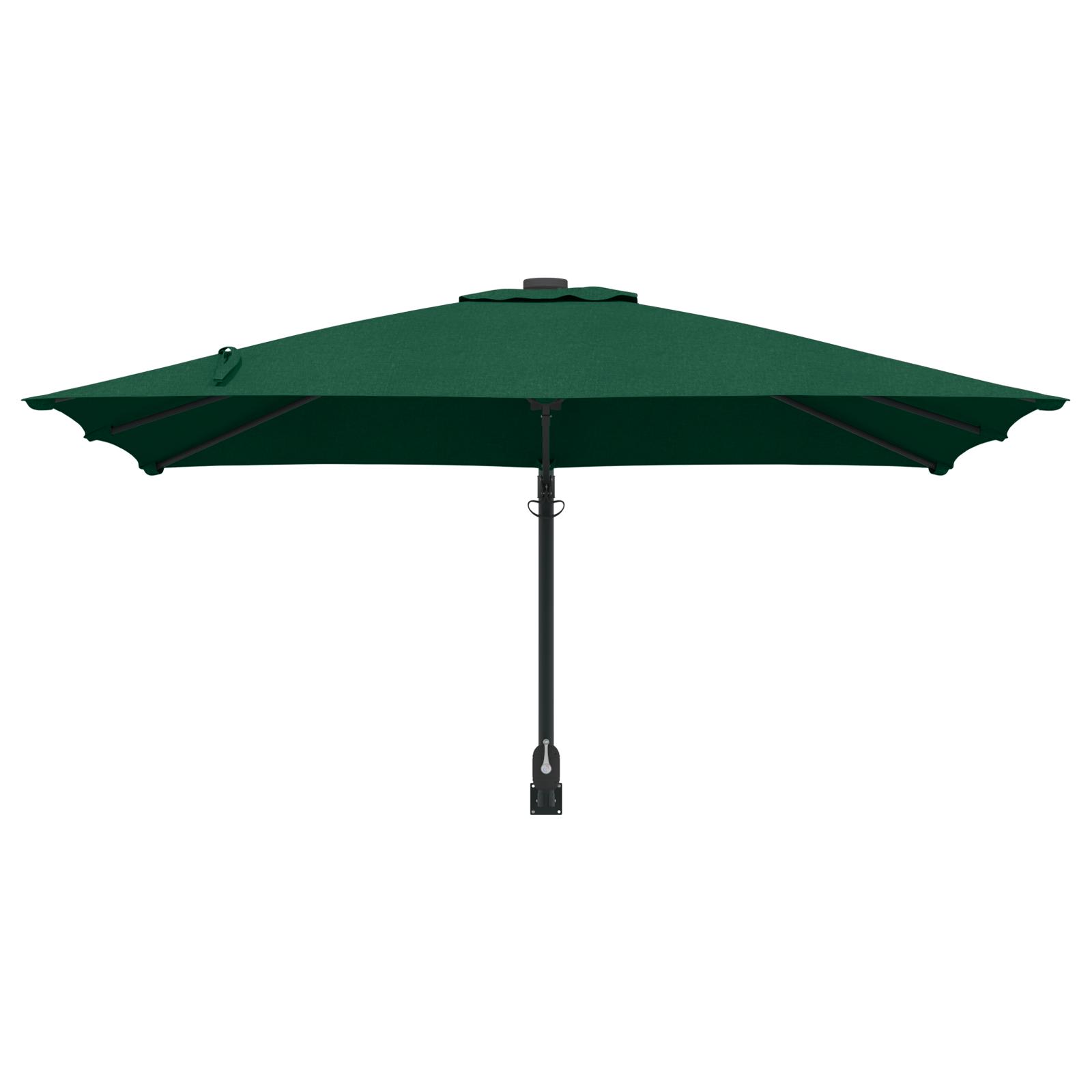 Haveparasol Grøn og Sort 248.5 x 247.5 x 160 cm Polyester og Stål