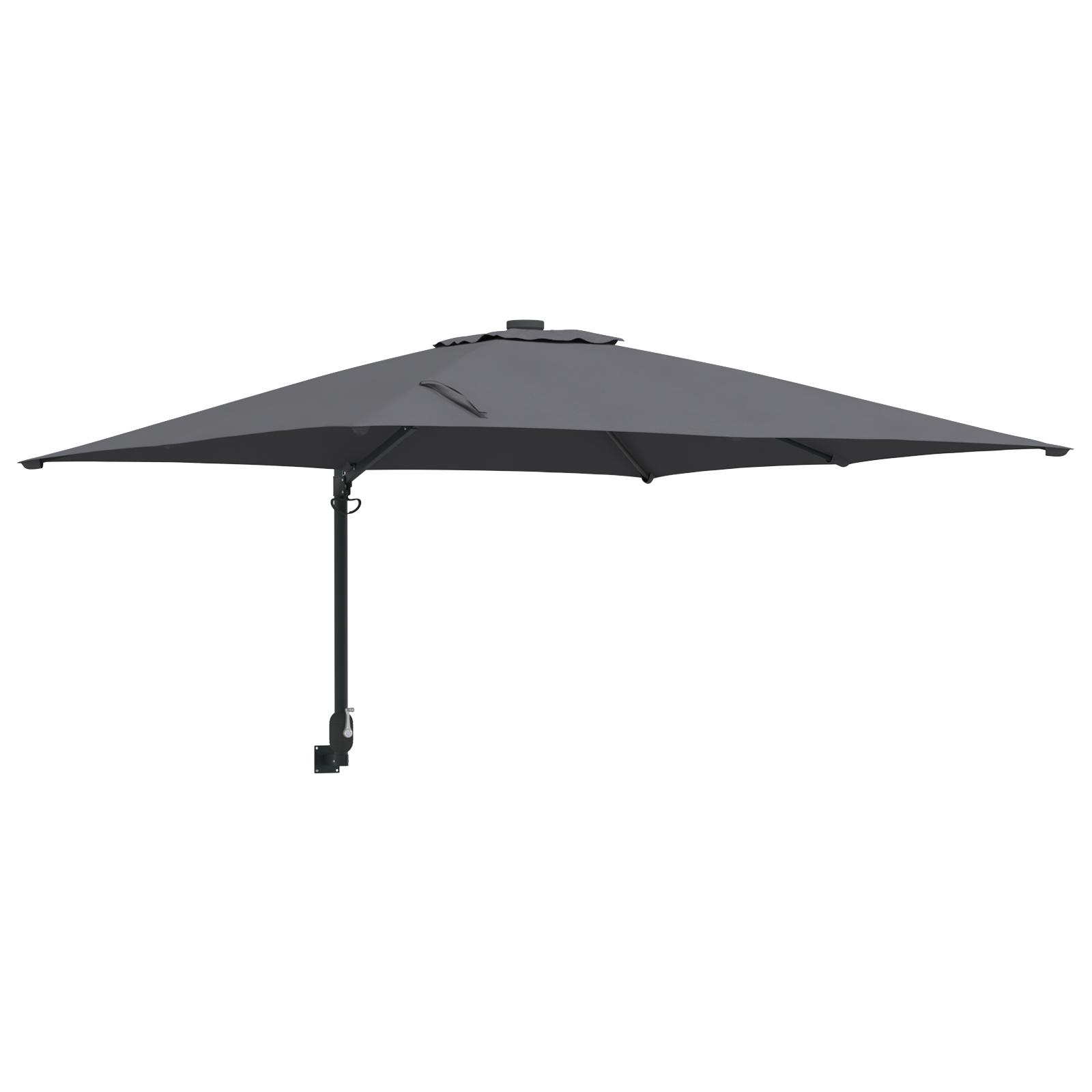 Haveparasol Anthracit og sort 248.5 x 247.5 x 160 cm