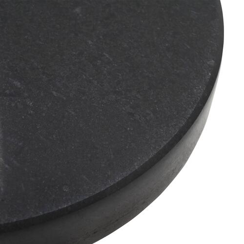 Parasolfod med hjul til Ø38/48mm poler sort granit 30 kg rund