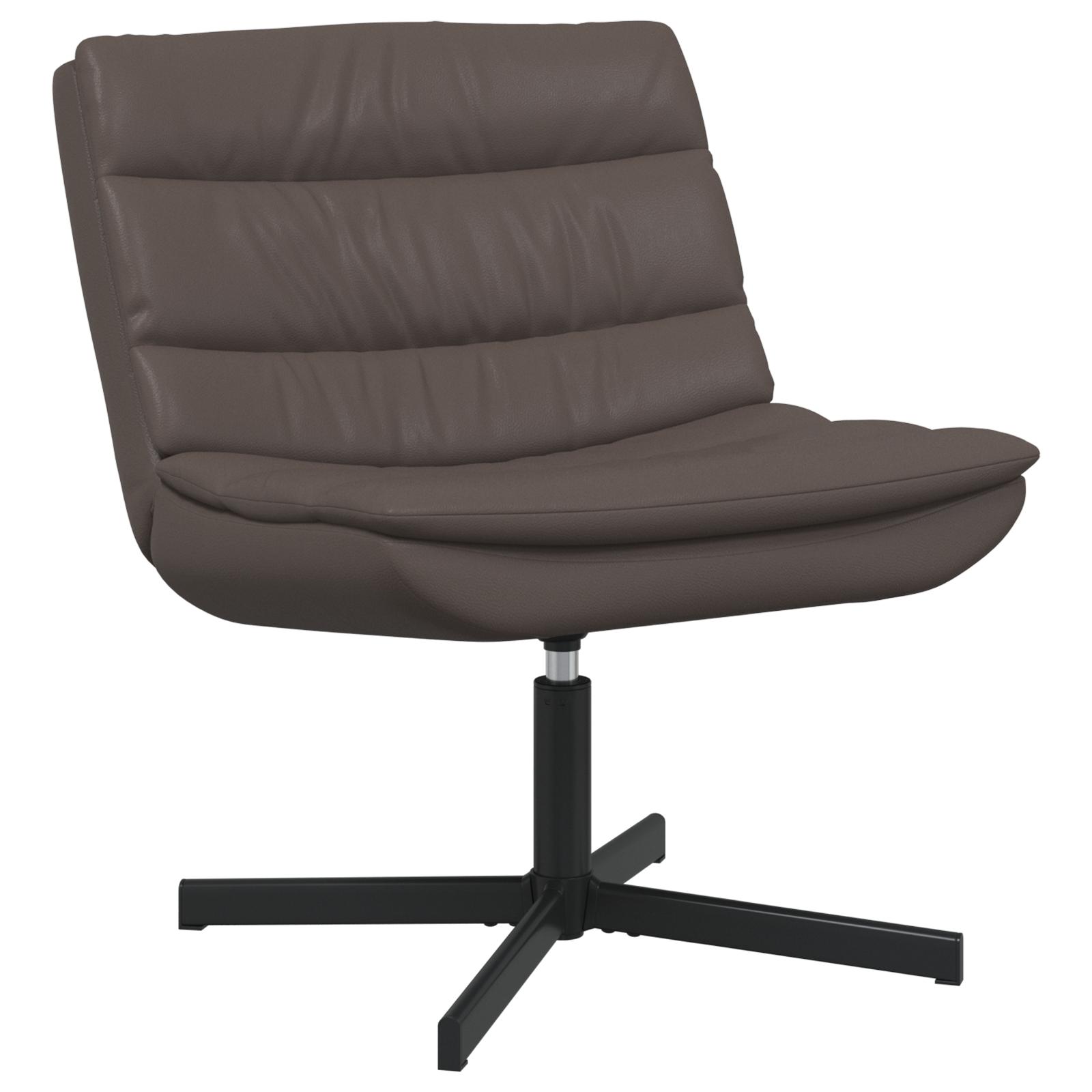 Drejestol Brun 63 x 75 x 76 cm Skinnende PU