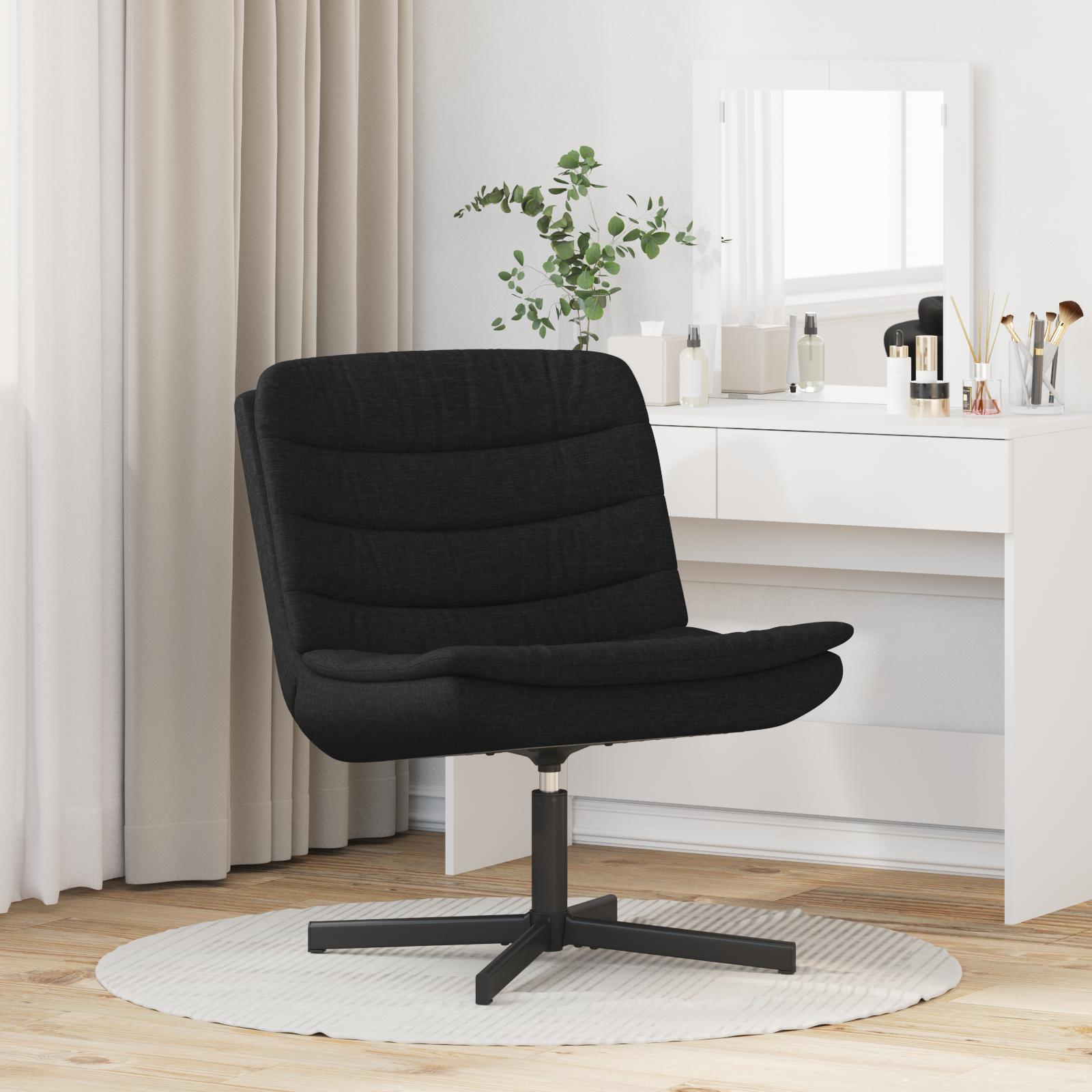 Drejestol Sort 63 x 75 x 76 cm Stof