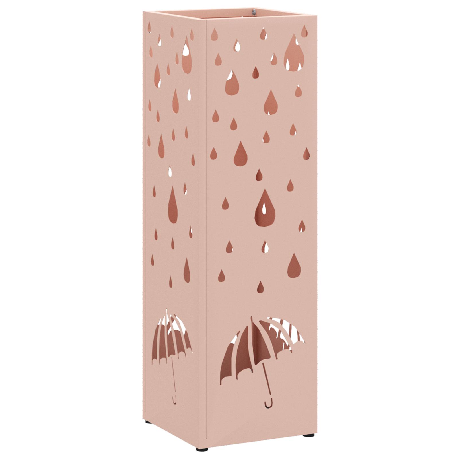 Parasolfod Lyserød 15.5 x 15.5 x 49 cm Metal