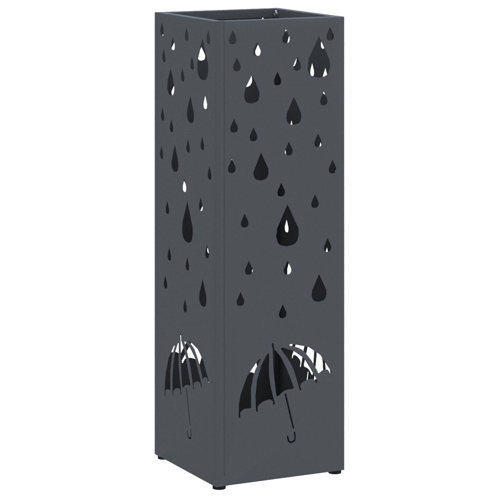 Parasolfod Antracit 15.5 x 15.5 x 49 cm Metal