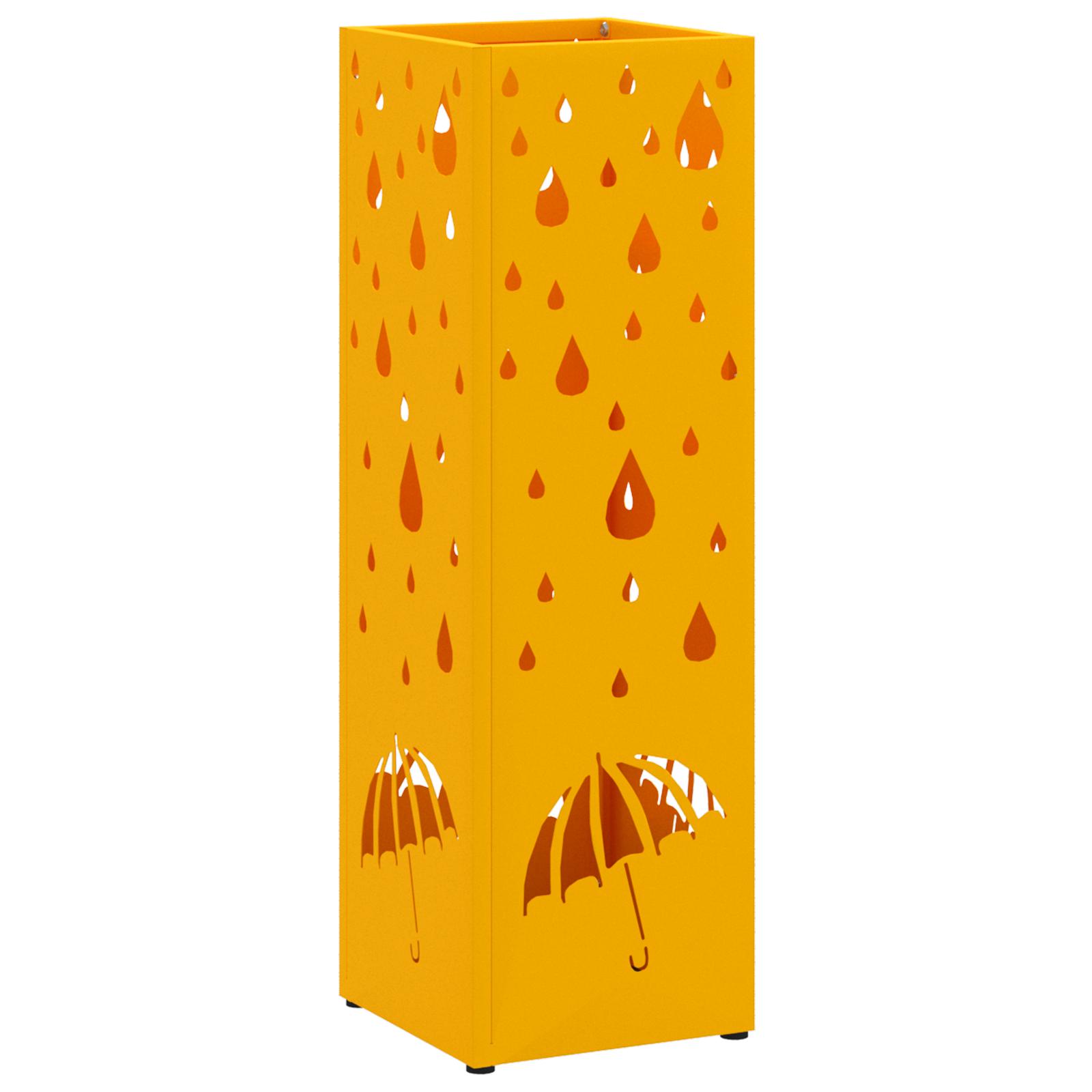Parasolfod Sennepsgul 15.5 x 15.5 x 49 cm Metal