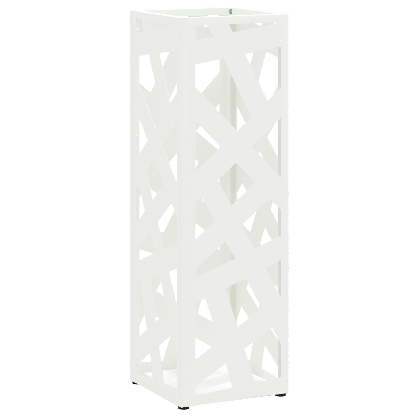 Parasolfod Hvid 15.5 x 15.5 x 49 cm Metal