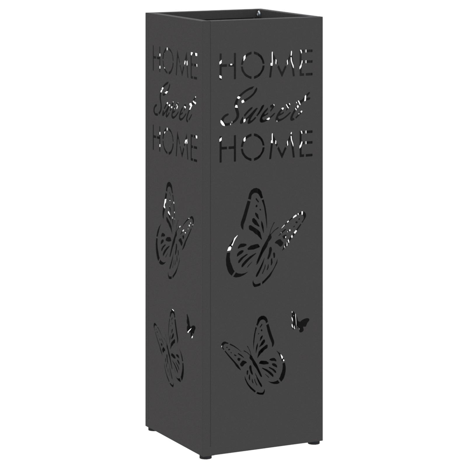 Parasolfod Sort 15.5 x 15.5 x 49 cm Metal