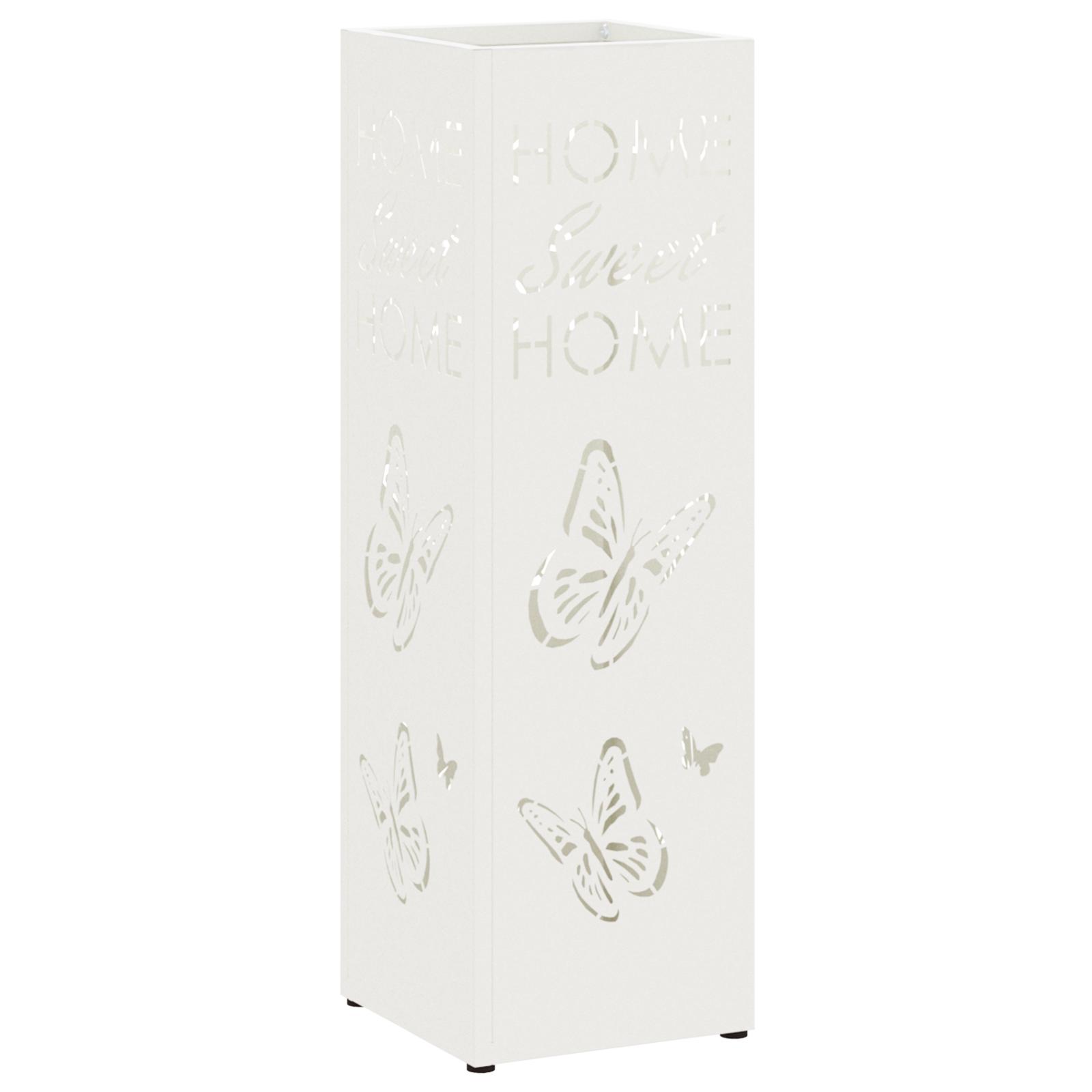 Parasolfod Hvid 15.5 x 15.5 x 49 cm Metal