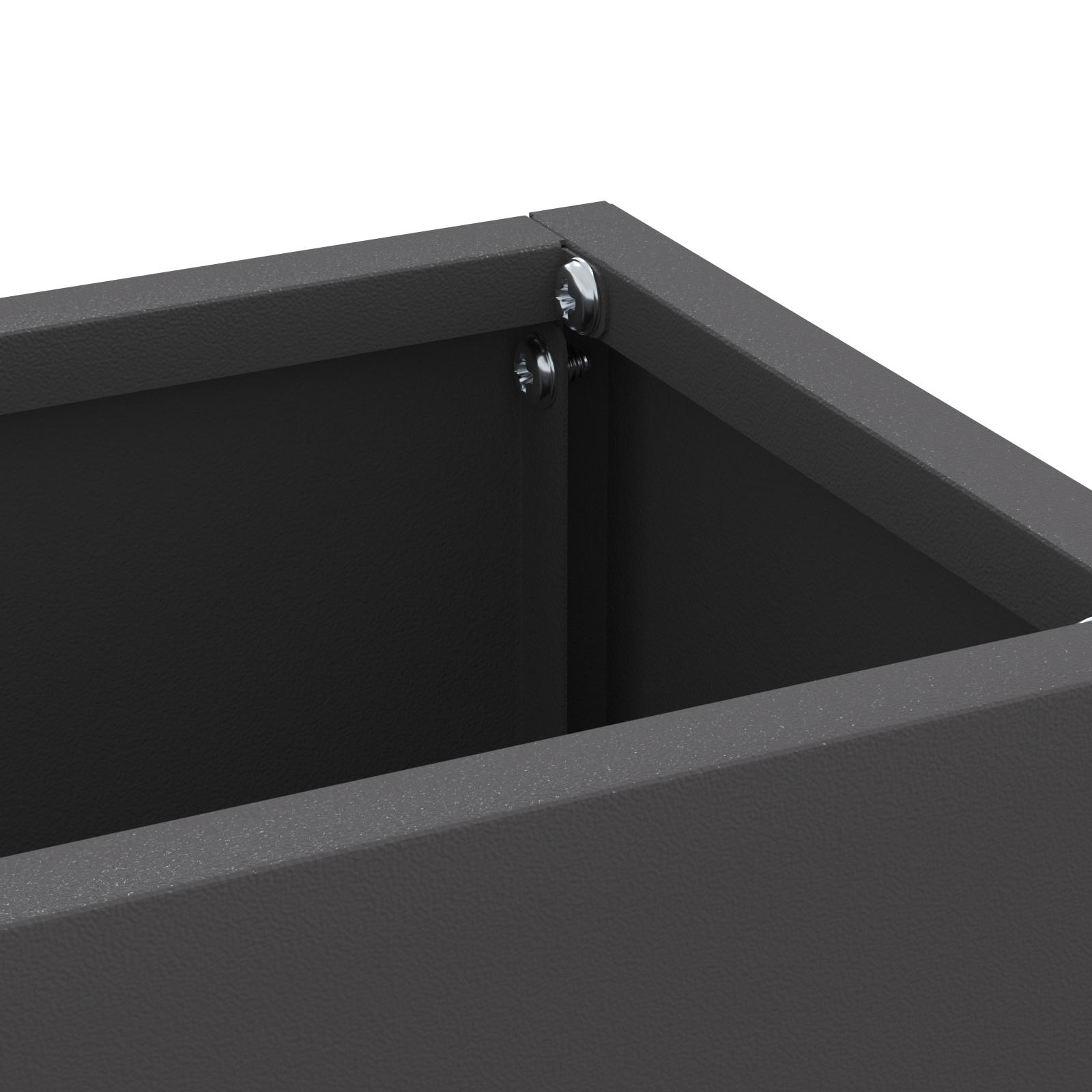 Parasolfod med opbevaring Sort 28 x 12 x 41 cm Stål