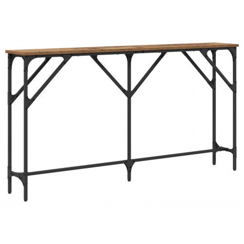Konsolbord Behandlet Træ 140x23x75 cm