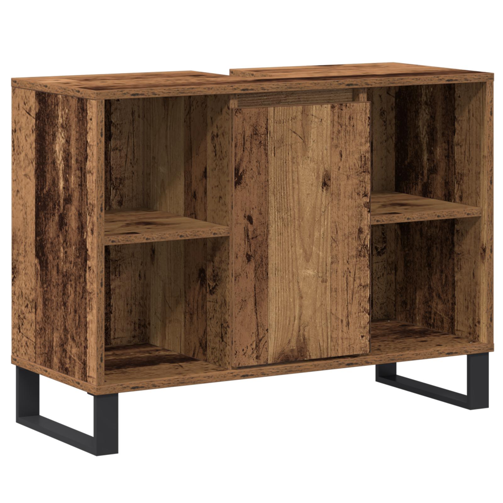 Badeværelsesskab Gammelt træ 80 x 33 x 60 cm Konstrueret træ