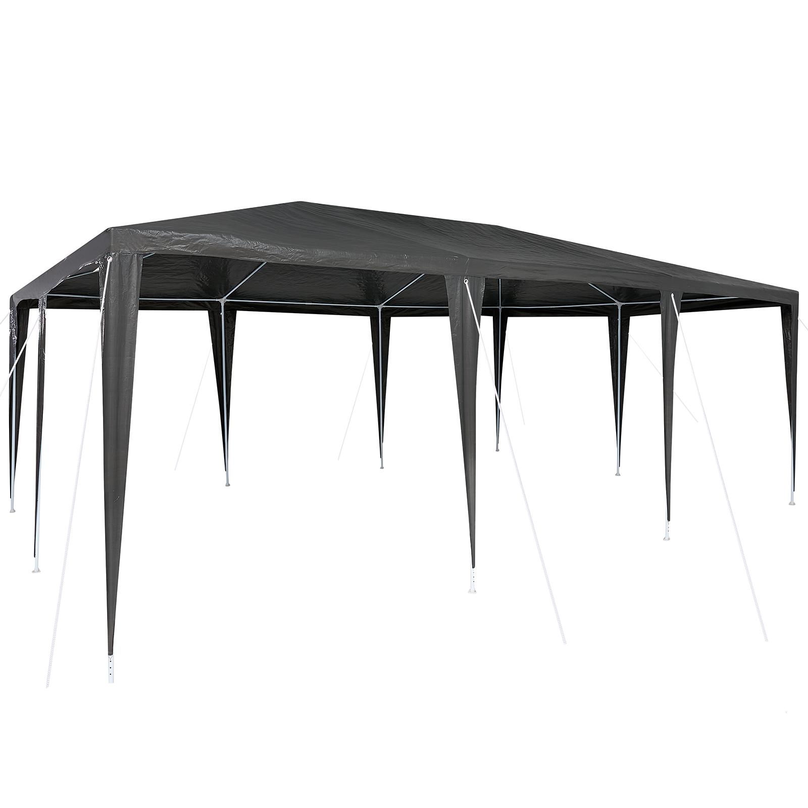 Party Tent Anthracit og hvid 600 x 400 x 266 cm