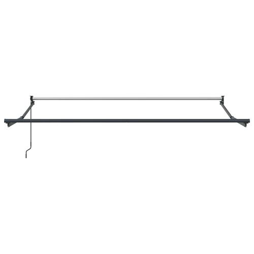 Manuel Sammenrullelig Markise Sort 350x250 cm, Markise Erstatningsstof til 3.5x2.5 m Ramme Sort