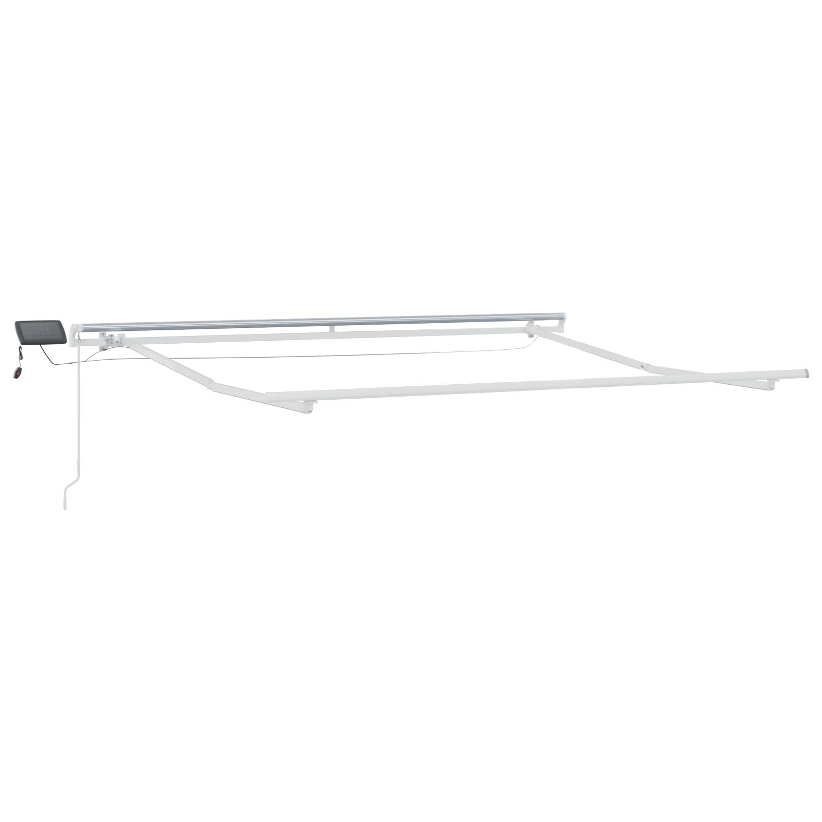 Utrækkelig Markise med Rød 300 x 250 cm Stof