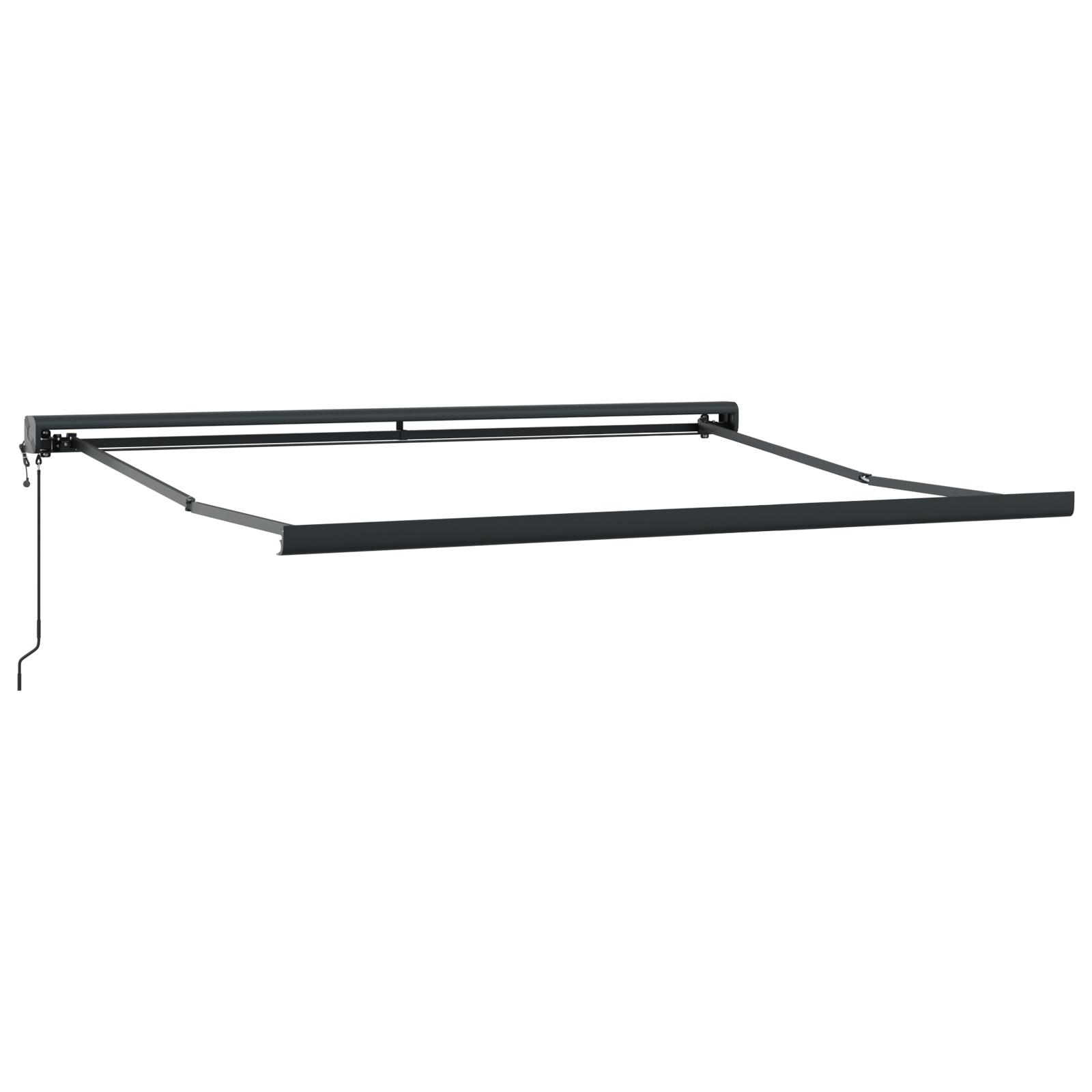 Utrækkelig Markise Beige 350 x 250 cm Stof, metal