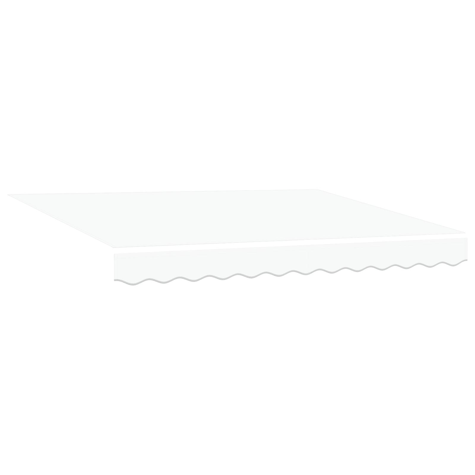 Markise M. Led + Vindsensor Automatisk - Hvid / 350 x 250 cm