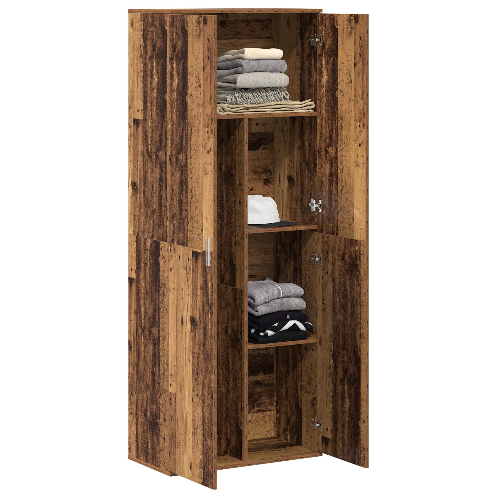 Highboard Gammelt træ 70 x 35 x 180 cm Konstrueret træ