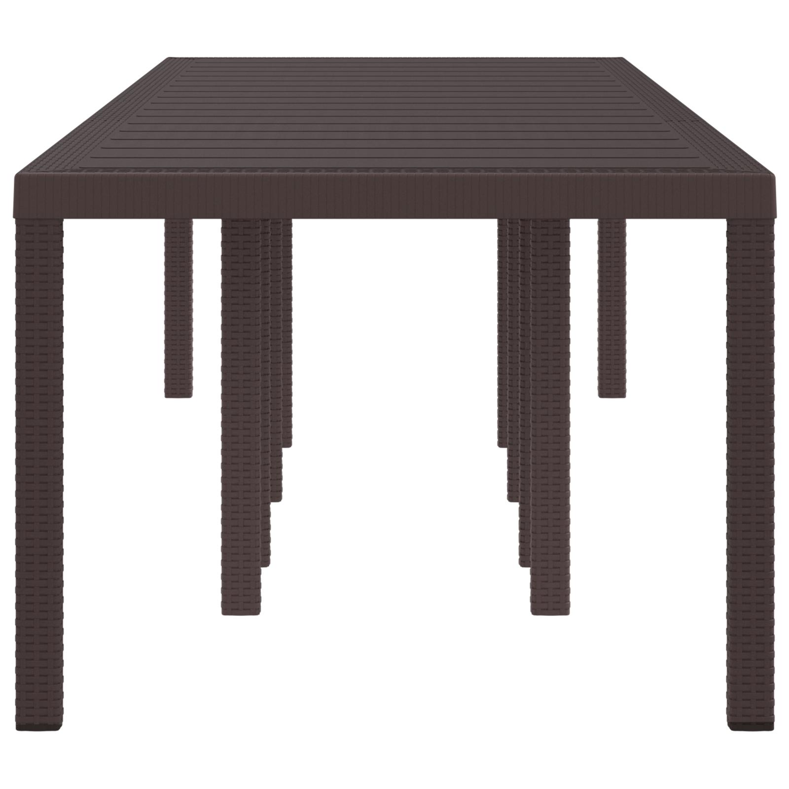 HavemÃ¸bel Bord Brun 300 x 100 x 73 cm polyrattan