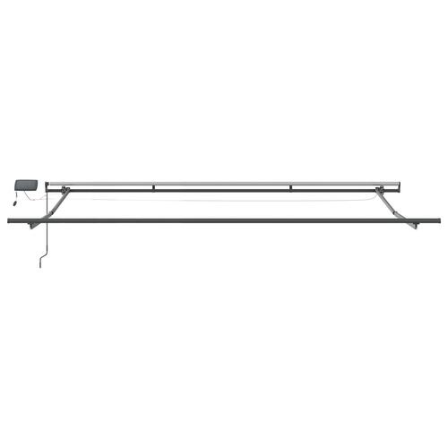 Manuel Udtækkelig Markise med LED Beige 450x300 cm, Markise Erstatningsstof til 4.5x3 m Ramme Beige