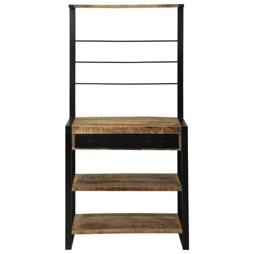 Køkken Rack 80x40x160 cm Massivt Groft Træ Mango
