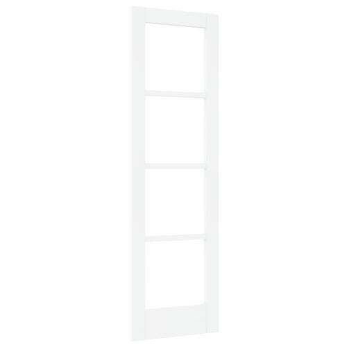 Indvendig Dør med Glas "ORKDAL" Hvid 61x198,5x4 cm