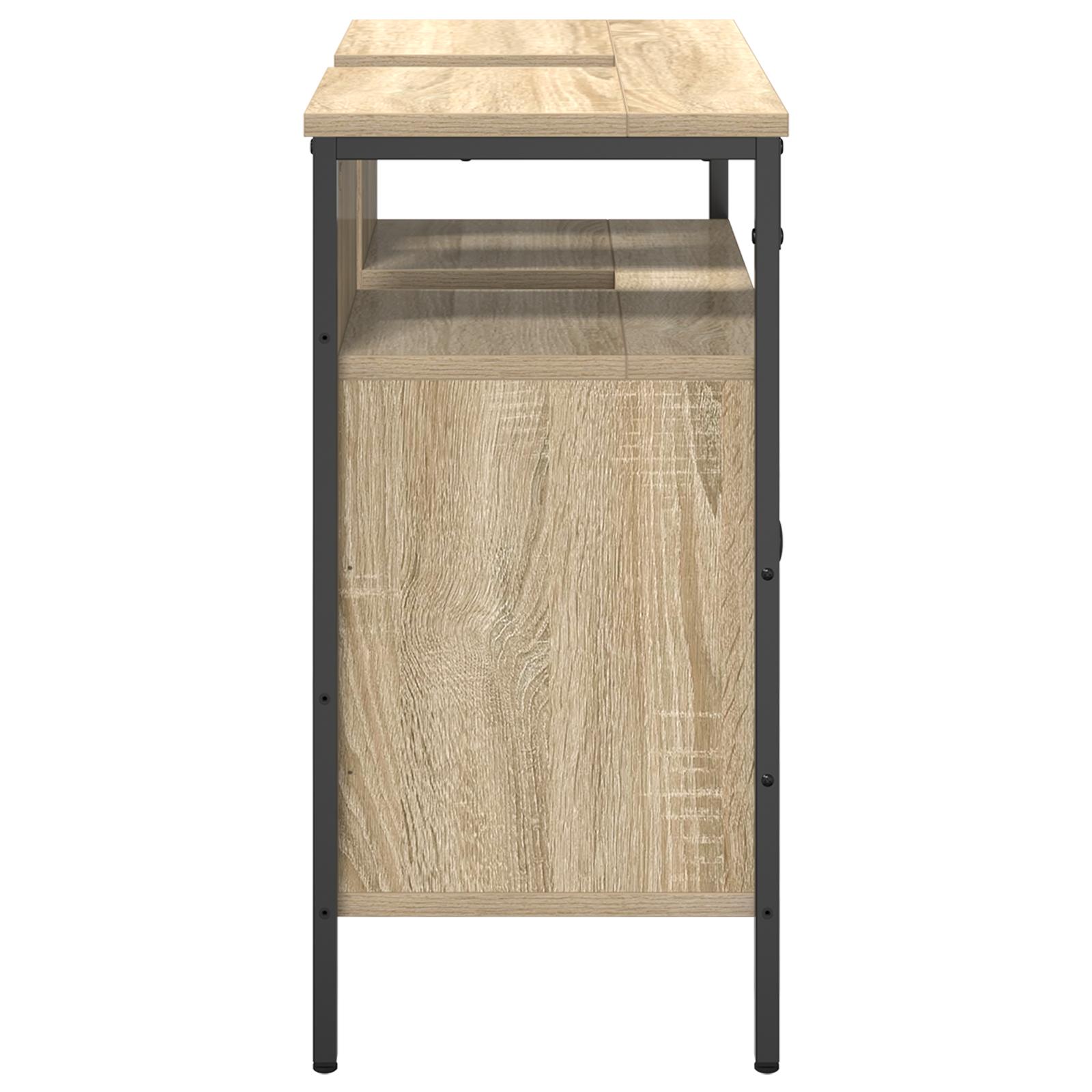 Badeværelsesskabsunder Beige 60 x 30 x 60 cm Konstrueret træ billede