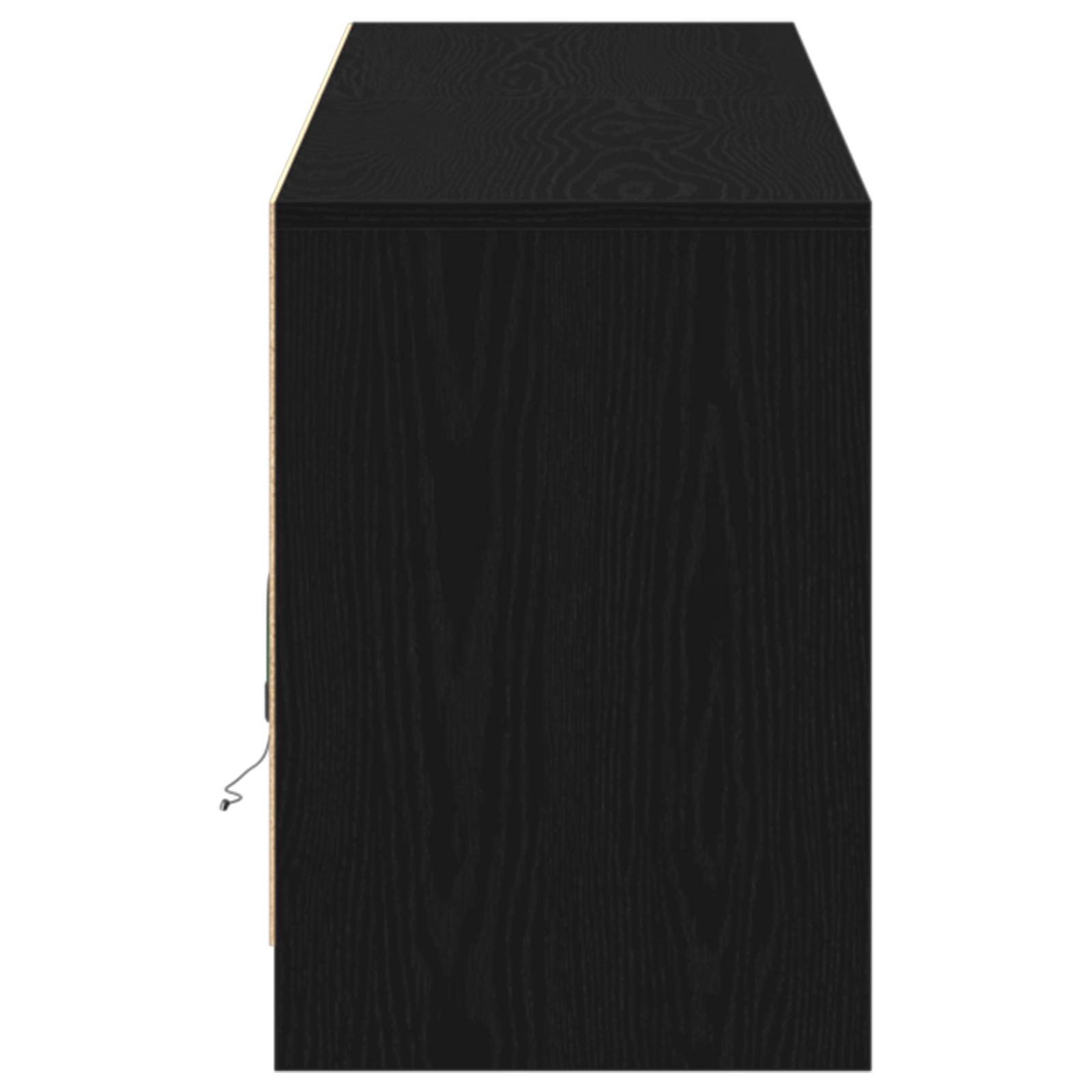 TV-skab Sort 100 x 34 x 50 cm Konstrueret træ