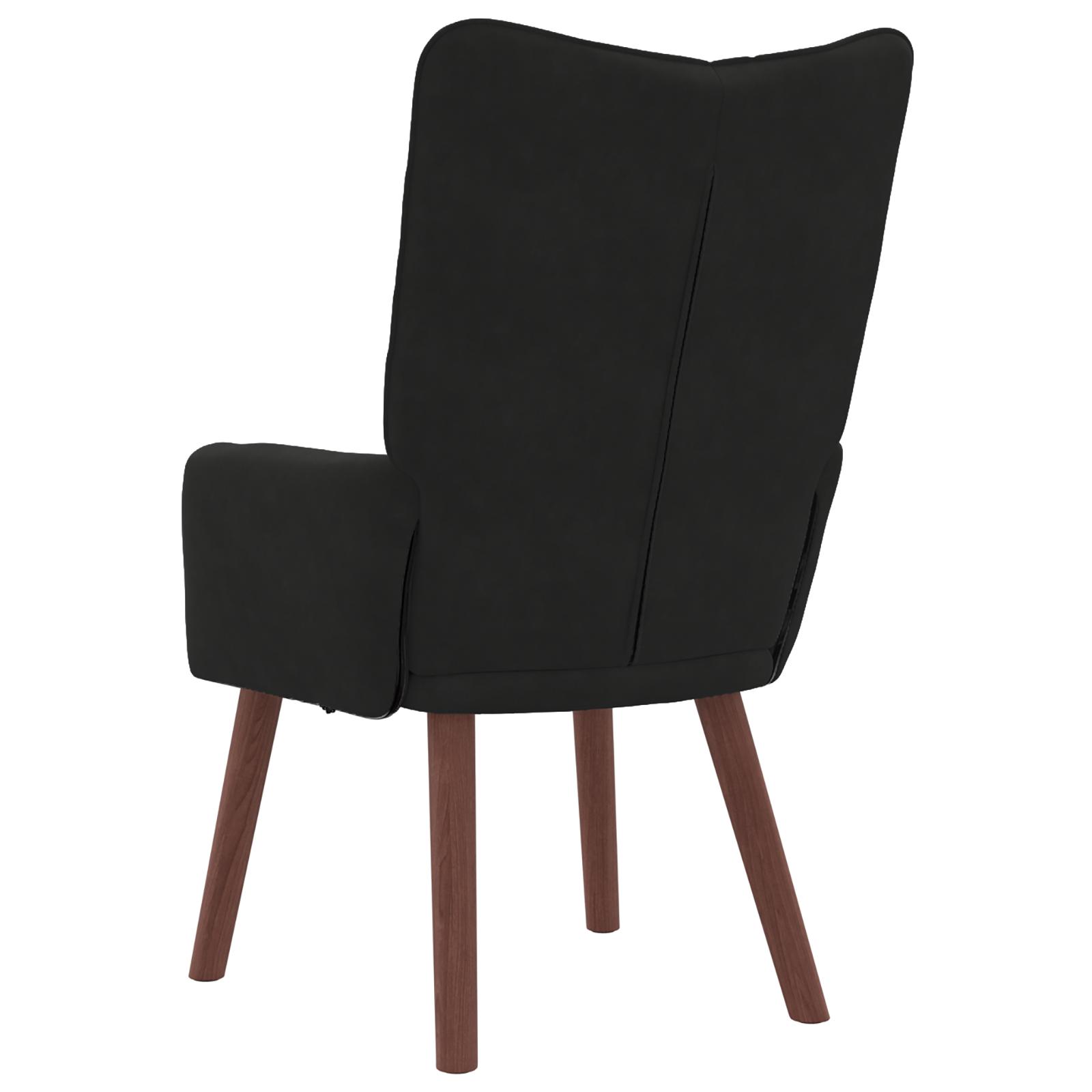 Afslappende stol Sort 63 x 67 x 94 cm Fløjl