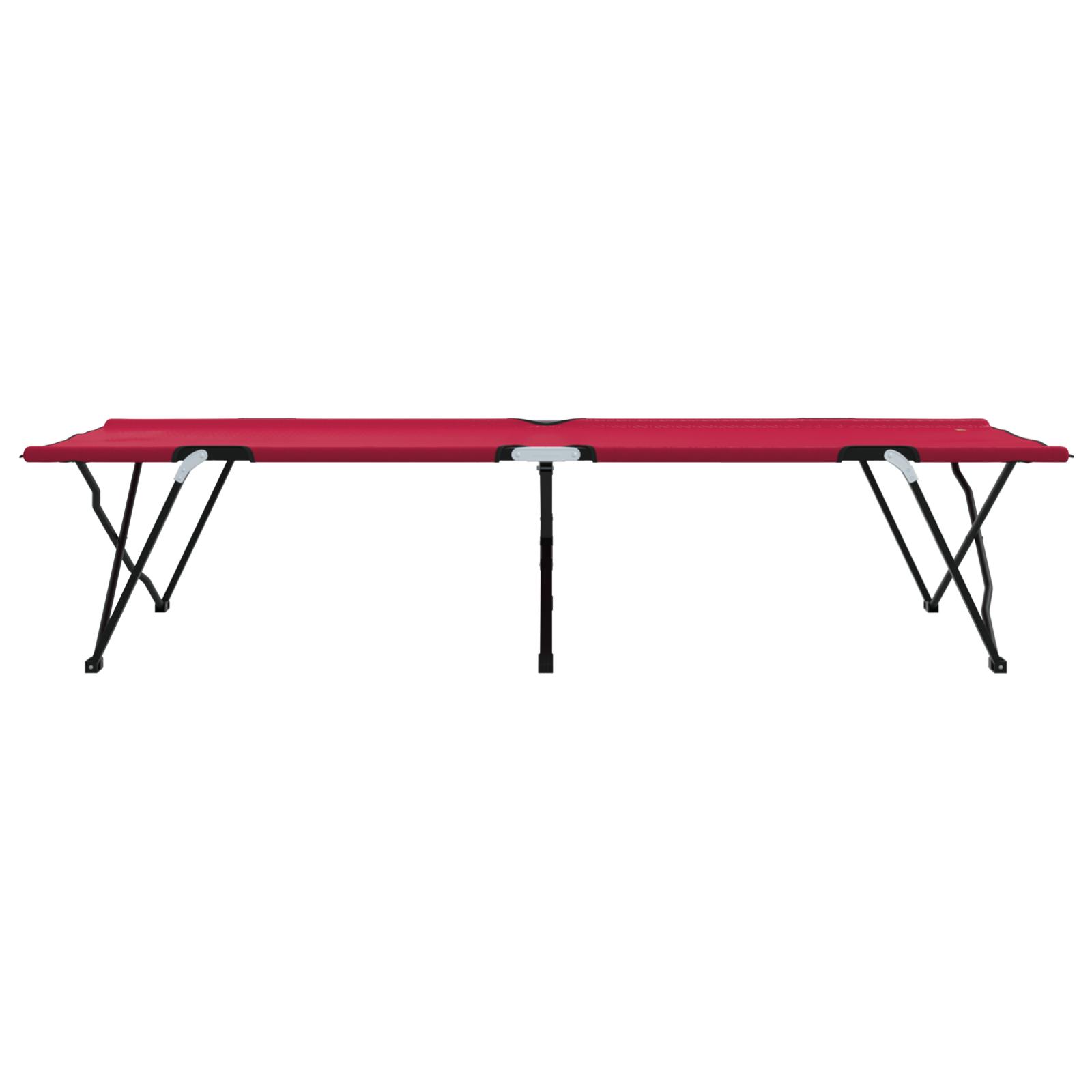 Foldende Camping Seng Rød 206 x 76 x 74 cm Oxford stof