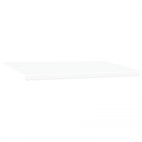 Automatisk Udtækkelig Markise Hvid 600x300 cm, Markise Erstatningsstof til 6x3 m Stativ Hvid