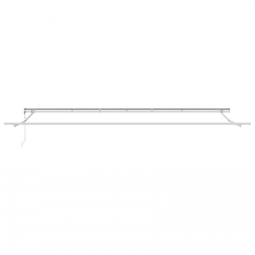 Automatisk Udtækkelig Markise Hvid 600x300 cm, Markise Erstatningsstof til 6x3 m Stativ Hvid